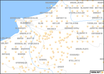 map of Beït el Hrâqsa